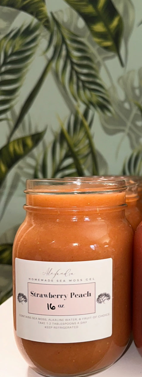 Strawberry Peach Sea Moss Gel