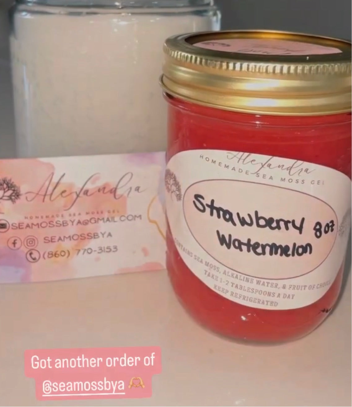 Strawberry Watermelon Sea Moss Gel