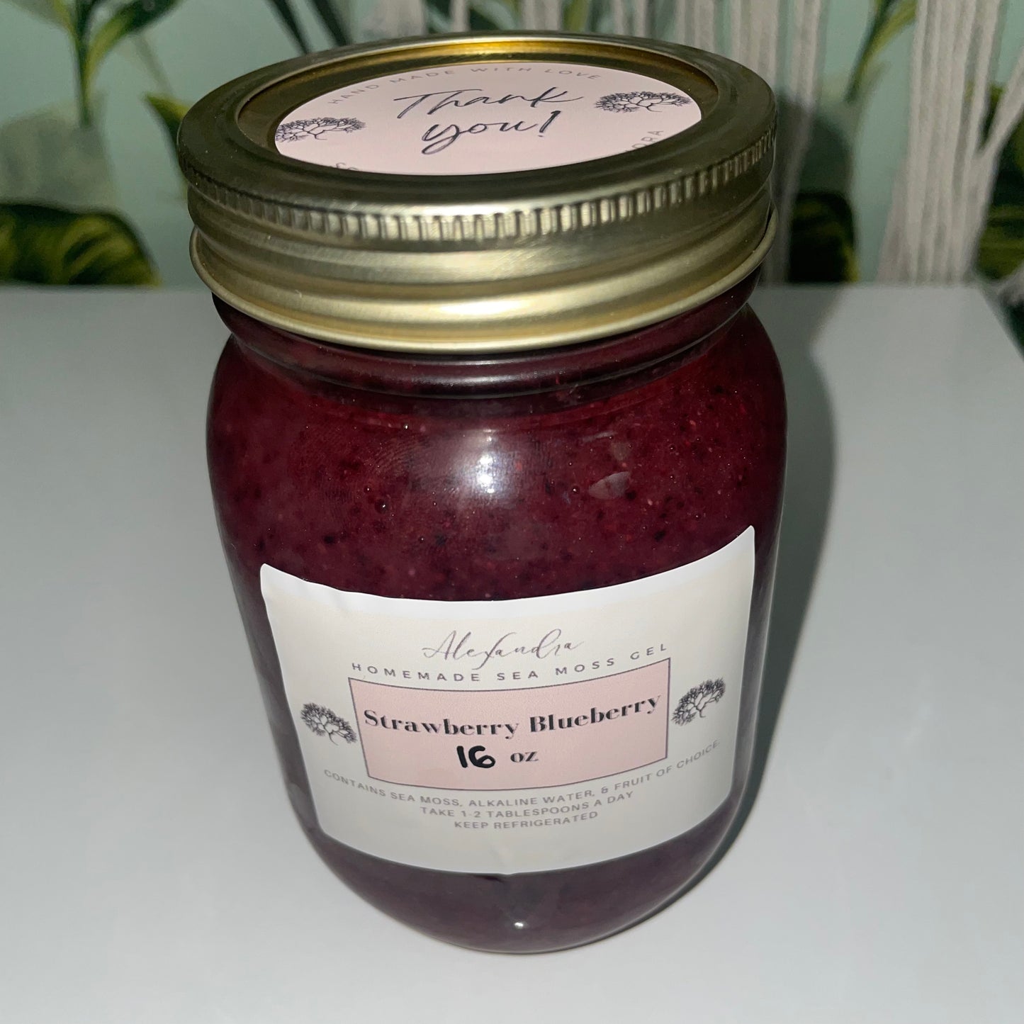 Strawberry Blueberry Sea Moss Gel