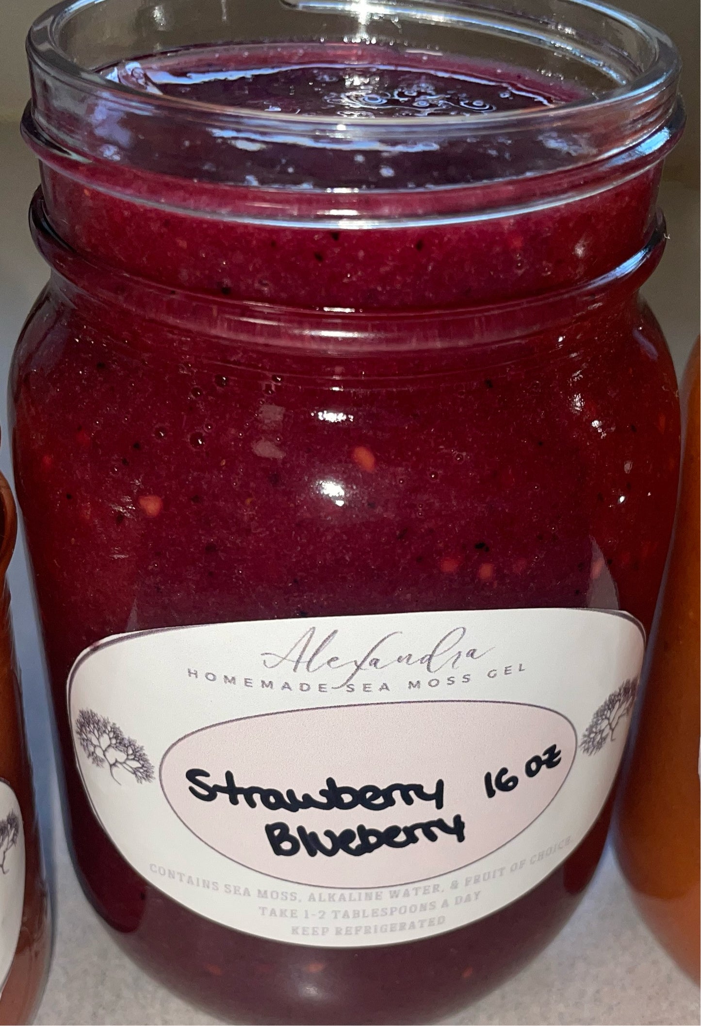 Strawberry Blueberry Sea Moss Gel